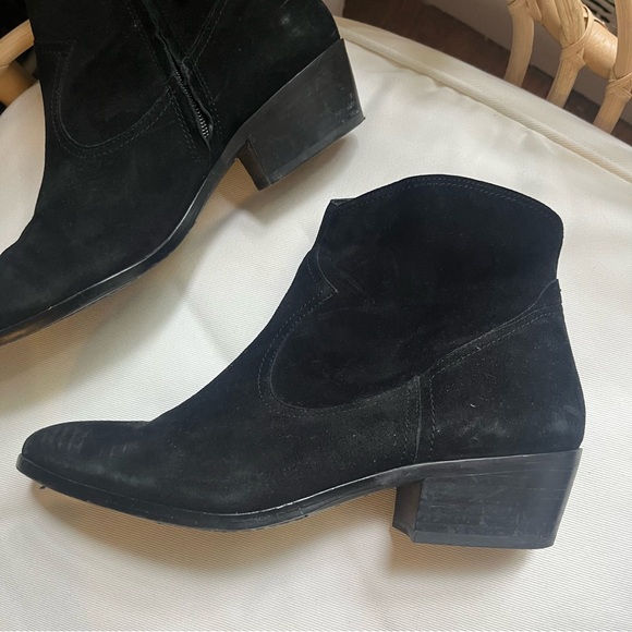 Sam Edelman Black Suede Peggy Booties size 10.5 - Picture 2 of 9